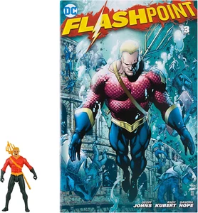- Page Punchers Aquaman 3In Figure with Flashpoint Comic - Picture 1 of 12