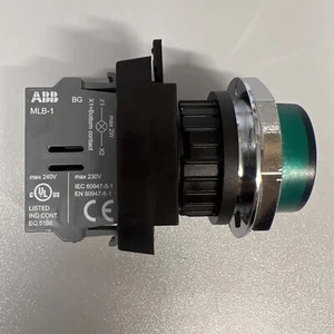 Abb mlb-1 green pilot light with contact block - Picture 1 of 3