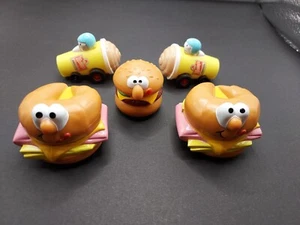 Burger King Wendy's Kids Meal Toys Croissant Rolling Racer Lickity Split Frosty - Picture 1 of 7