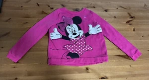 Disney Girls 12 Hot Pink Minnie Mouse Sweatshirt - Picture 1 of 5