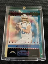 Justin Herbert CONTENDERS ROOKIE OF THE YEAR 2020 LOS ANGELES FOOTBALL CARD Mint