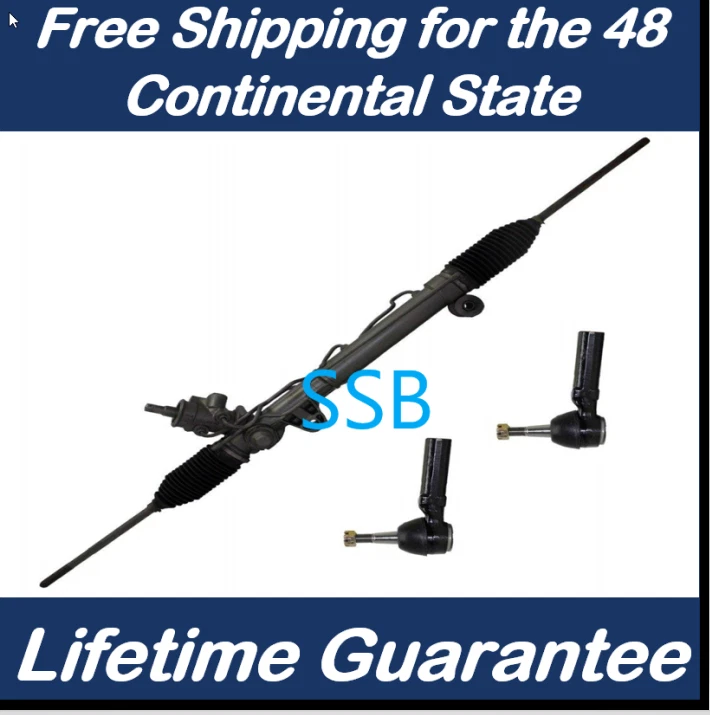 3 piece set Steering Rack Pinion +  Outer Tie Rod  for Kia Rio 01 -05 Foto 1 de 1