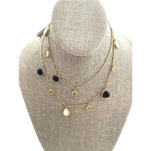 Kate Spade New York Twinkle Lights lange Halskette - gold, schwarz - Bild 1 von 5