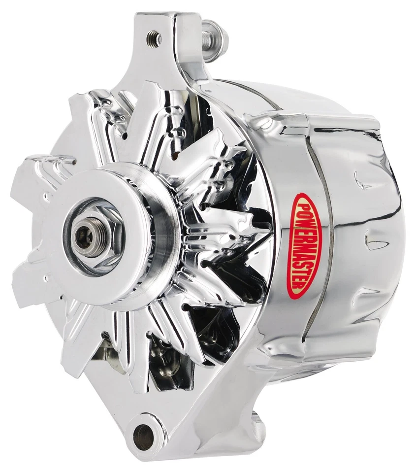 Powermaster 8-37141 Ford 140a Alternator W/ 1v Pulley Chrome