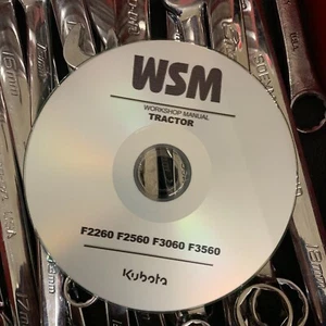 Kubota F2260 F2560 F3060 F3560 Tractor WSM Service Repair Manual on CD - Picture 1 of 5