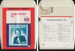 JACQUES DUTRONC CARTOUCHE 8 PISTES FRANCE 1972 *GAINSBOURG*++ - Picture 1 of 1