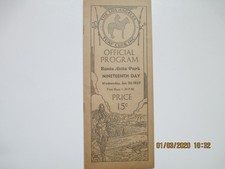 1937 Santa Anita Park Racing Programa