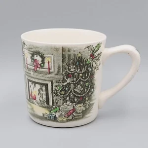 Taza de café vintage Feliz Navidad Johnson Bros - Imagen 1 de 11