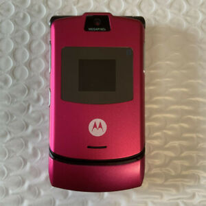 Original Motorola RAZR V3 Flip Mobile Phone Unlocked Cellphone Camera  2G GSM