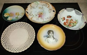5pc Antique Moritz Zdekauer MZ Austria Spain & Other Pierced Plate/Bowl Set - Picture 1 of 12
