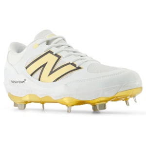 New Balance Metal Baseball Cleats 3000v7 Low Men’s Baseball Cleat L3000v7 – GOLD - Picture 1 of 5