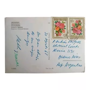 Pablo Neruda - Postal con dedicatoria manuscrita del poeta - 1965 - Imagen 1 de 2
