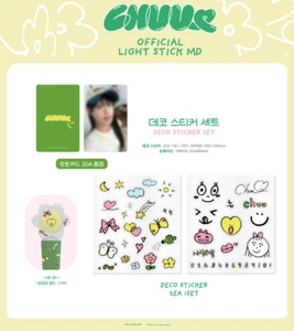 CHUU DECO Sticker Set + 1 Photocard Official Light Stick MD + Track - Picture 1 of 3