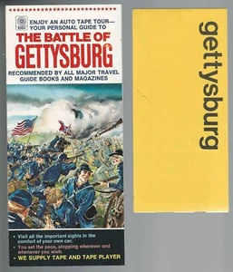 1975 GETTYSBURG brochures x2, Auto Tape Tour, site map - Picture 1 of 5