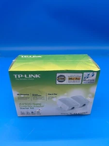 TP-Link AV500 Nano Powerline Adapter Starter Kit TL-PA4010KIT - UNTESTED - Afbeelding 1 van 7