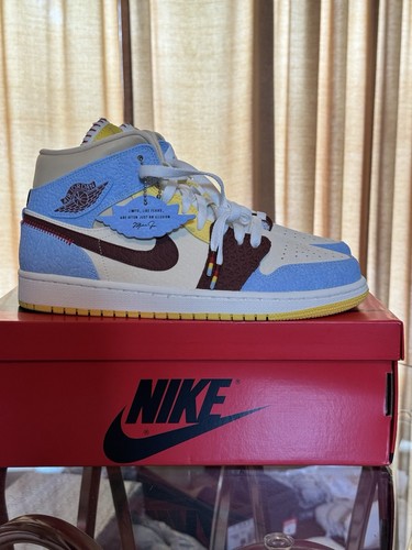 Taglia 9 Maison Chateau Rouge x Air Jordan 1 SE Mid senza paura