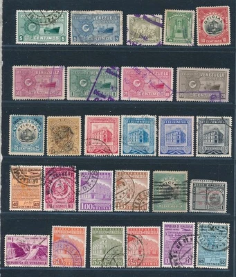 D465647 Venezuela Bonita selección de sellos usados MH/VFU Foto 1 de 2