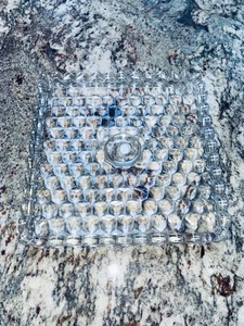 Fostoria American Clear Pedestal Square Cake Plate Rum NO STAND BASE ONLY - Picture 1 of 15