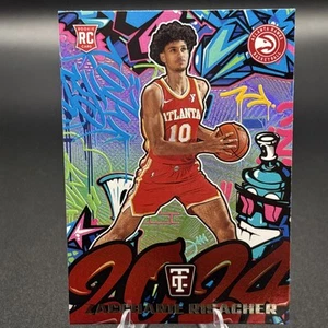 Zaccharie Risacher 2024-25 Totally Certified Rookie Graffiti #16 RC Hawks - Picture 1 of 2