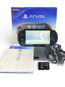 PS Vita PCH-2000 black Includes battery charger and 8GB Memory Card With Box