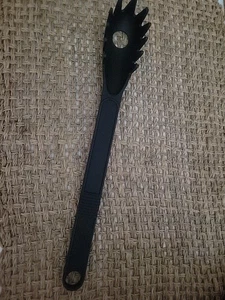 T Fal TFal Black Plastic Pasta Fork Made in Canada Rare 90's Vintage - Picture 1 of 8