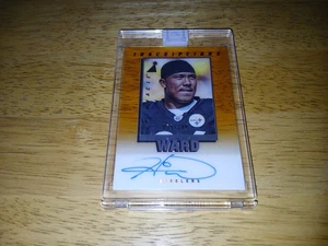 2021 Panini One HINES WARD Pinnacle Inscriptions Auto #'d 059/100. Steelers. - Picture 1 of 8