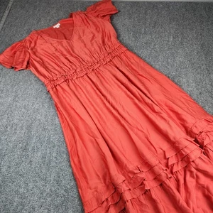 J Jill Maxi Dress Womens 2X Tiered Boho Peasant Cottagecore Wedding Guest Ruffle - Picture 1 of 10