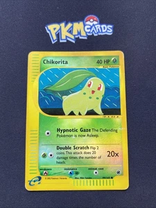 JCC Pokémon Chikorita Expedition 99/165 Holograma Inverso MP. - Imagen 1 de 3