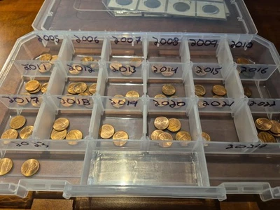 American Pennies Devided By Years Unknown Unsearched Uncertified Circulated - Image 1 of 4