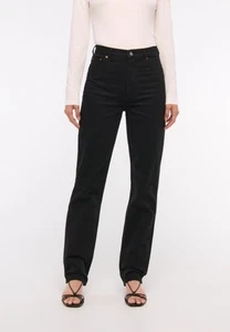 Abercrombie & Fitch The 90s Straight Ultra High Rise Black Jeans Size 26/2 Y2K - Picture 1 of 11