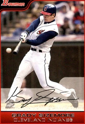 Grady Sizemore 2006 Bowman #52 Cleveland Indians FREE SHIPPING AutographDen - Image 1 of 2