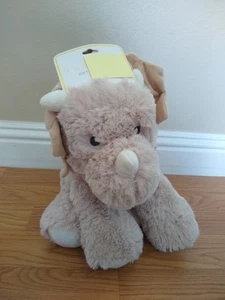 Juguete de peluche Rachel Zoe bebé dinosaurio dinosaurio sentado 10" sonajeros NUEVO NUEVO CON ETIQUETAS - Imagen 1 de 6