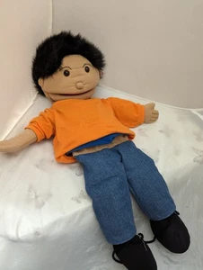 The Puppet Company - Large Boy Hand Puppet Approx 24” With Black Hair Plush - Picture 1 of 5