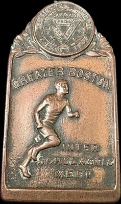 1919 Boston Huntington School for Boys Medalla de relevo YMCA Chapel Hill Chauncy Hall Foto 1 de 4