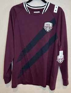 Vans X Real Skateboards Soccer Jersey Size M Burgundy Rare Vntg - Picture 1 of 10