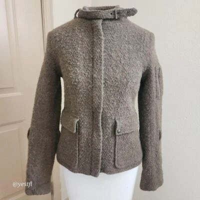Women's Peruvian Connection olive alpaca Wool Blend Jacket Size 6 - Image 1 of 4