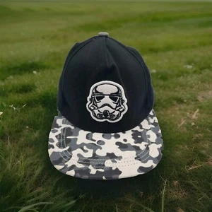 CLEARANCE Star Wars Storm Trooper Cap Hat BLK Camo Visor L/XL 8+ years Snap Back - Picture 1 of 8