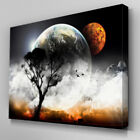 SC100 Perspective Earth Tree Scenic Wall Art Picture Large Canvas Print