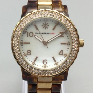 Isaac Mizrahi Live Watch Women 38mm Rose Gold Tone Pave New Battery - Picture 1 of 16