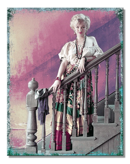 Marilyn Monroe In Dress Tin Metal Sign Man Cave Garage Decor 12.5 x 16 - Image 1 of 1