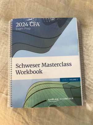 Schweser Masterclass Workbook CFA Level II, Volume 1 and 2  - Image 1 of 2
