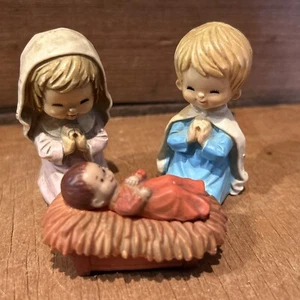 Vintage 3 teiliges Set Juan Ferrandiz Kinder Krippe Kunststoff - Bild 1 von 7