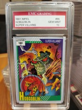 HOBGOBLIN  SPIDER-MAN'S SINISTER SIX! 1990  IMPEL EMC GRADED 10 IN NEW MOVIE!