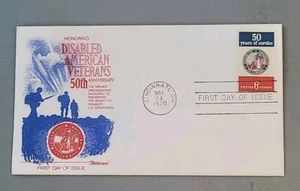 US FDC # 1421 Honoring Disabled American Veterans 1970. - Picture 1 of 6