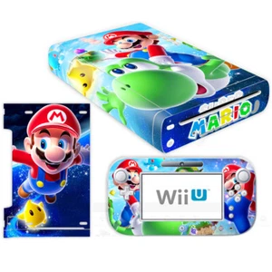 Super Mario Cute Vinyl Skin Decals Sticker for Nintendo Wii U Console Controller - Picture 1 of 2