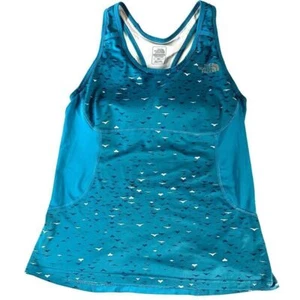 The North Face Women Tank Top Medium Blue Flight Series VaporWick Built-in Bra - Picture 1 of 8