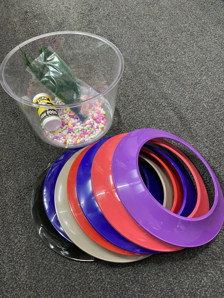 PENNINE/SUPA Kleine Fischschüssel mit Deckel Goldfisch Aquarium 4Ltr verschiedene Farben