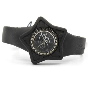 Montre Blumarine Stella Silicone Noir Cadran Pailleté Avec Logo Remise 50% - Imagen 1 de 2