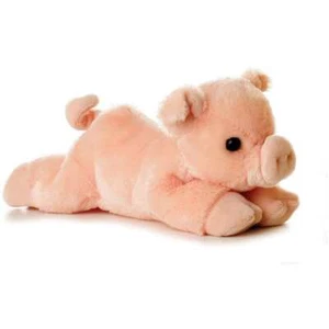 Aurora Mini Flopsies Percy Pig 20Cm Soft Plush Toy Stuffed Animal Pink Gift NEW - Picture 1 of 3