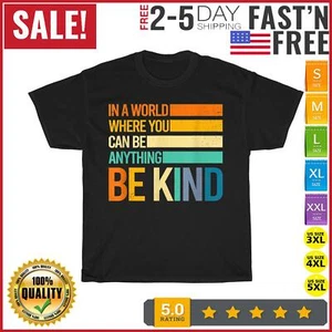 Be Kind Inspirational Positive Vibes Kindness Positive Quote T Shirt Men Women - Picture 1 of 9